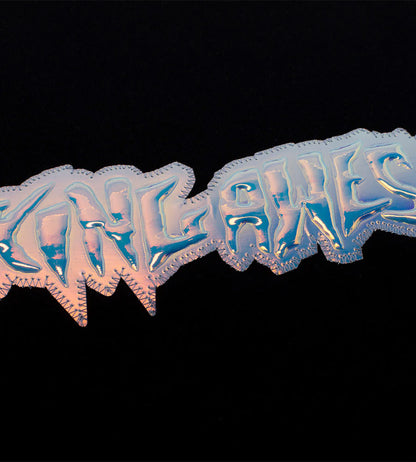 Fucking Awesome Iridescent Stamp Crewneck Black