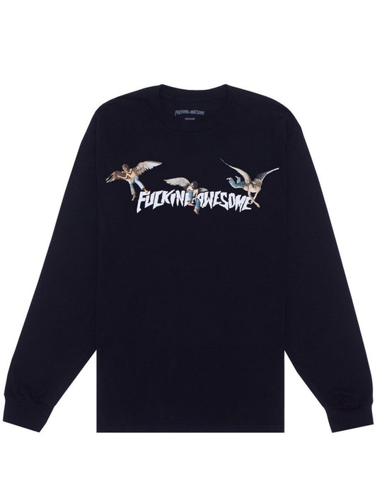 Fucking Awesome Angel Stamp Long-sleeve T-Shirt - Black