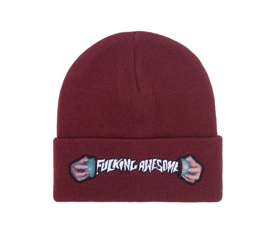Fucking Awesome World Cup Cuffed Beanie - Maroon