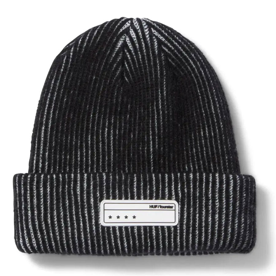HUF x Fourstar Shadow Rib Beanie Natural – The Source Snowboard & Skate