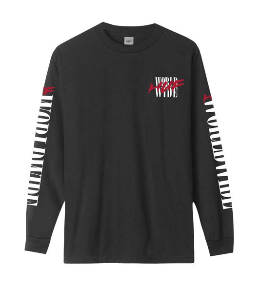 HUF Action Hero Long Sleeve T-Shirt - Black