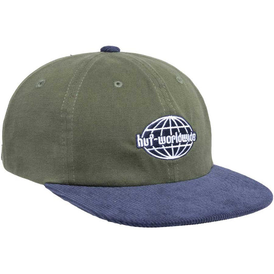 HUF Global Corduroy 6-Panel Cap - Basil