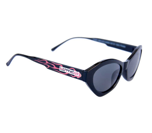 Happy Hour Sunglass Provost El Diable's Mind Melters - Gloss Black Flame