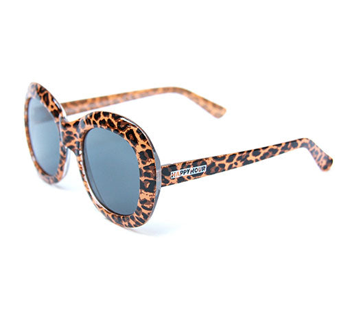 Happy Hour Sunglass Bikini Black - Leopard