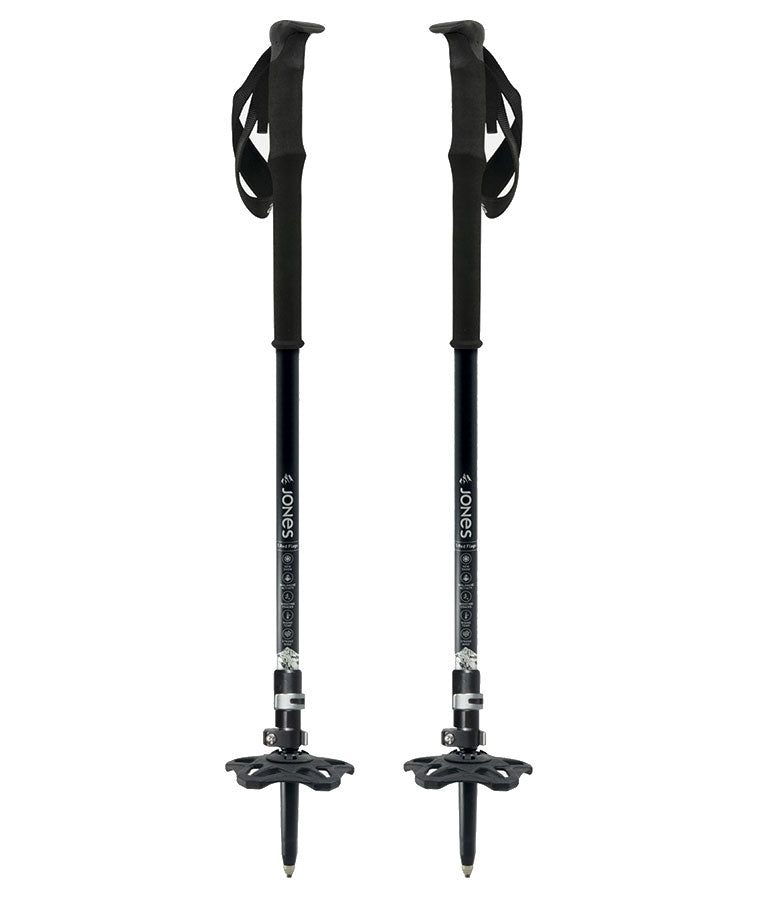 Jones Flip-Lock Talon Poles Black 105-135 2022