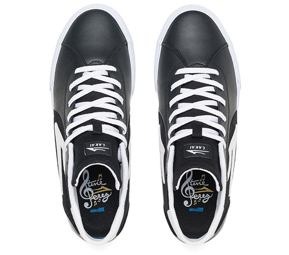 Lakai Flaco II Mid - Black/White Leather
