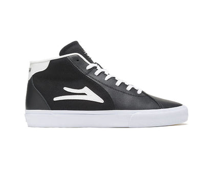 Lakai Flaco II Mid - Black/White Leather