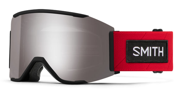 smith tnf goggles Smith Squad Mag Goggle TNF Red/Chroma Platinum – The Source Snowboard & Skate
