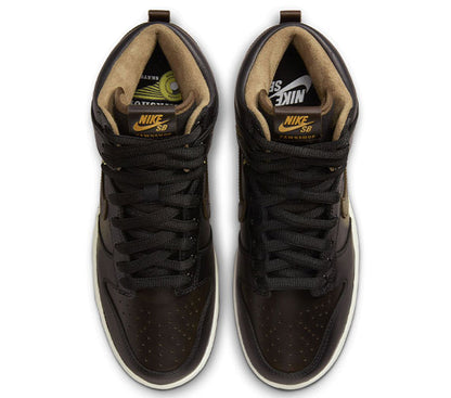 Nike SB Dunk High OG QS - Black/Black-Metallic Gold