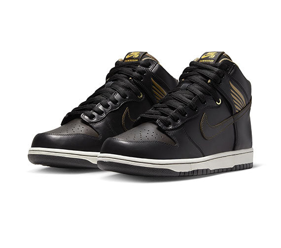 Nike SB Dunk High OG QS - Black/Black-Metallic Gold