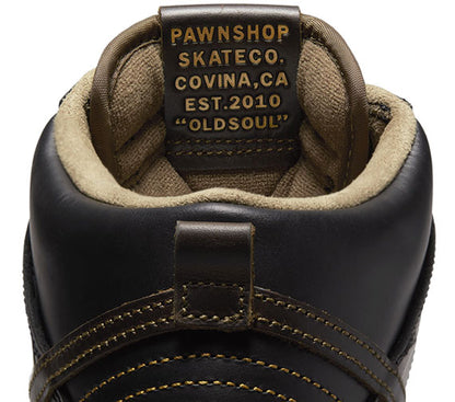 Nike SB Dunk High OG QS - Black/Black-Metallic Gold