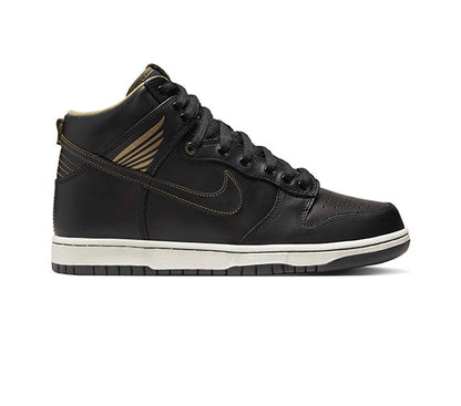 Nike SB Dunk High OG QS - Black/Black-Metallic Gold