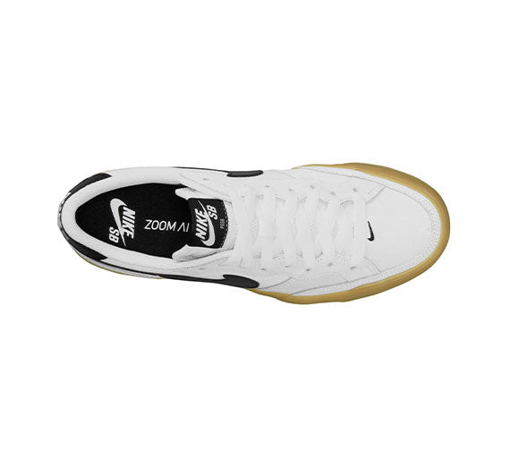 nike sb adversary trainers in summit white gum