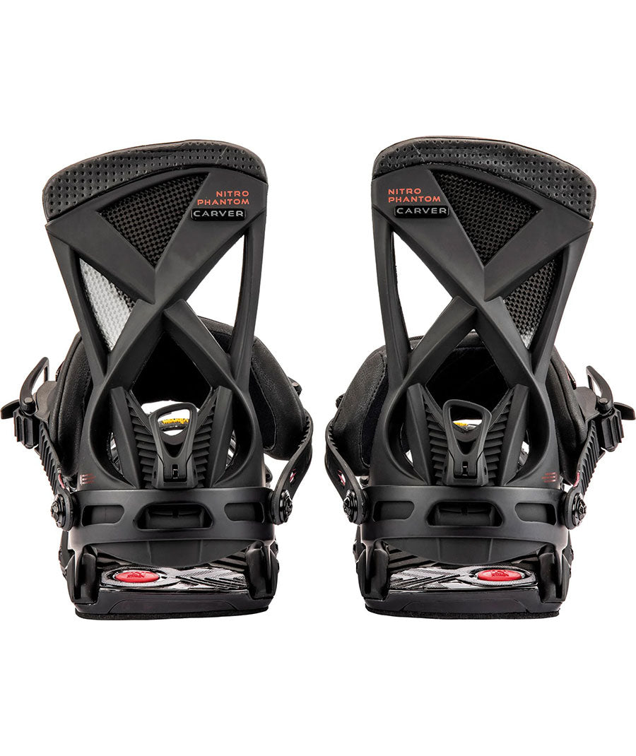 Nitro Men's Phantom Carver Binding - Black Red 2023