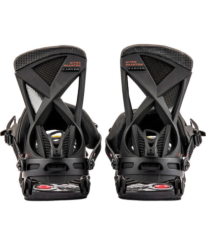 Nitro Men's Phantom Carver Binding - Black Red 2023
