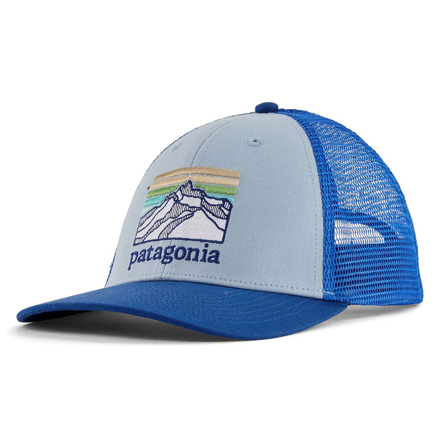 Patagonia P-6 Logo LoPro Trucker Cap Steam Blue
