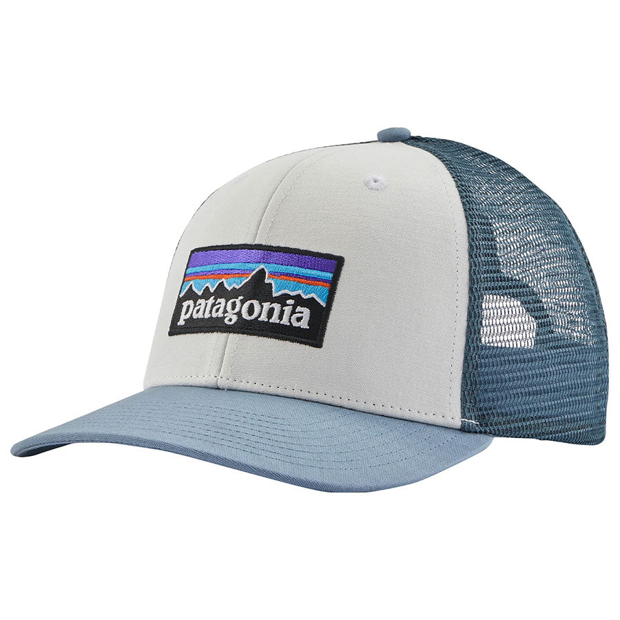 Patagonia P-6 Logo Trucker Cap White/Light Plume Grey