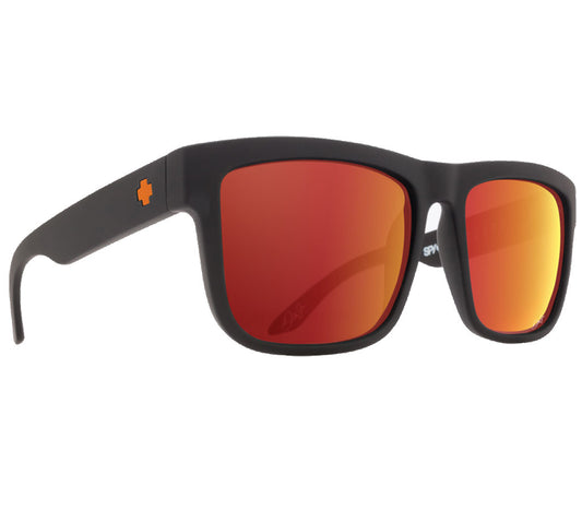 SPY Discord - Dale Jr Matte Black Happy Gray Green With Orange Spectra Mirror