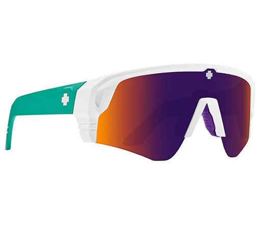 SPY Monolith Speed Matte White Teal Happy Gray Green Dark Purple Mirror