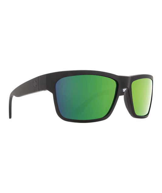 SPY Frazier Soft Matte Black Happy Bronze Polar With Green Spectra Mirror