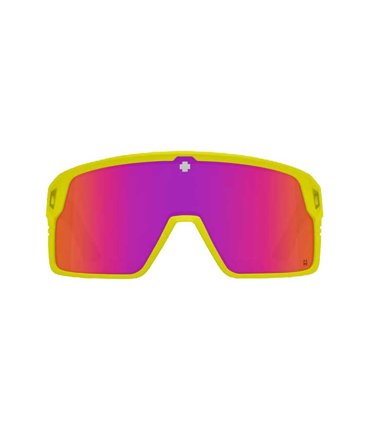 SPY Monolith Matte Neon Yellow - Happy Gray Green Pink Spectra Mirror