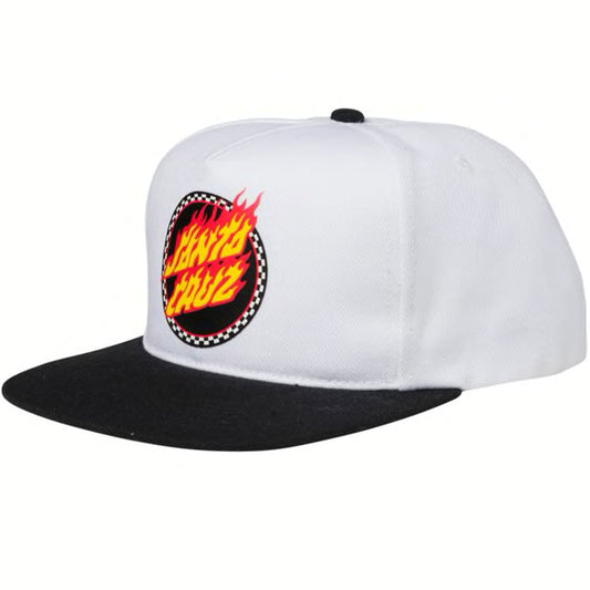 Santa Cruz Check Ringed Flamed Dot Cap Black