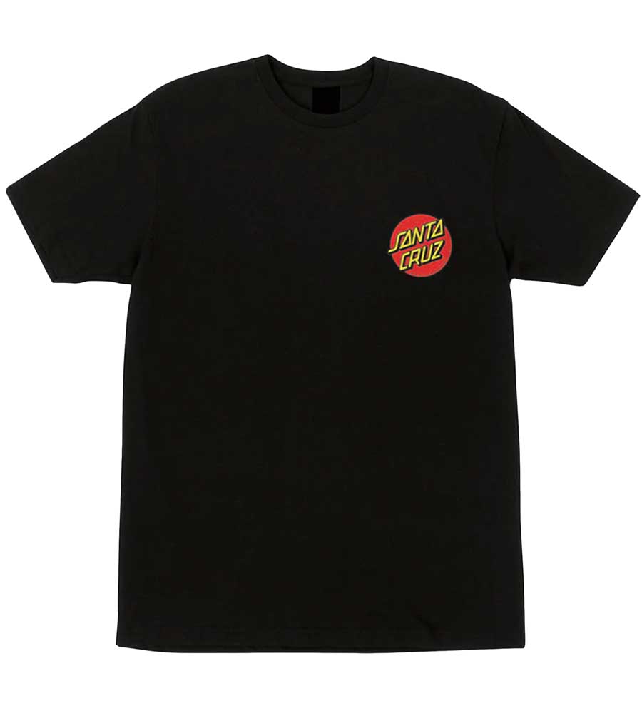 Santa Cruz Classic Dot Chest T-Shirt Black