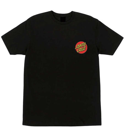 Santa Cruz Classic Dot Chest T-Shirt Black