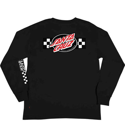 Santa Cruz Contest Oval Long Sleeve T-Shirt - Black