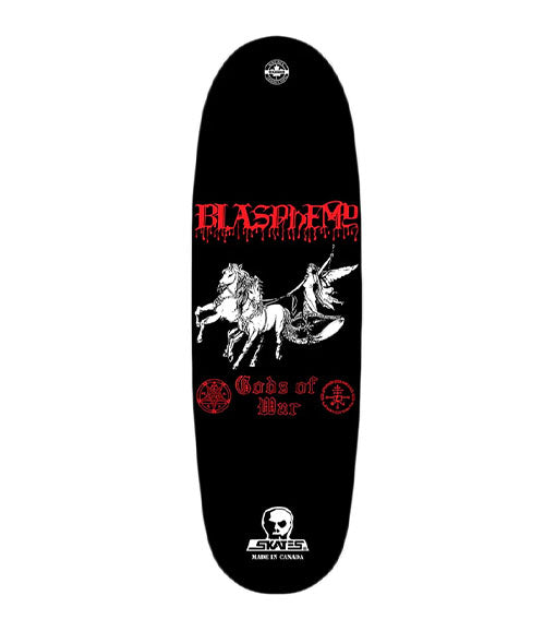 Skull Skates Blasphemy Gods Of War Football Deck 10"