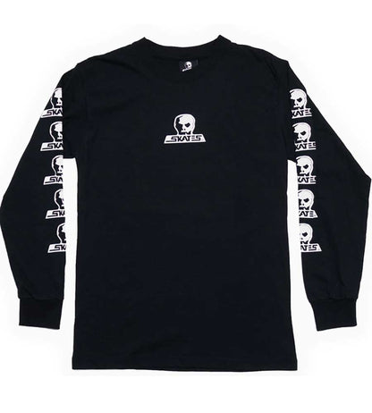 Skull Skates Long Sleeve Skull Logo T-Shirt - Black