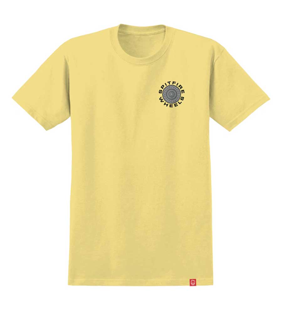 Spitfire Classic 87 Swirl T-Shirt Banana/Black