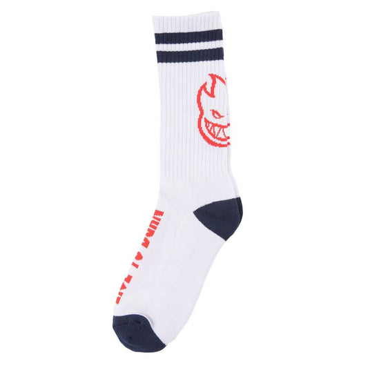 Spitfire Heads Up Sock White/Navy/Red