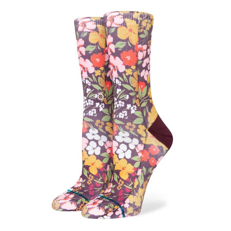 Stance Women's Ditz Crew - Burgundy