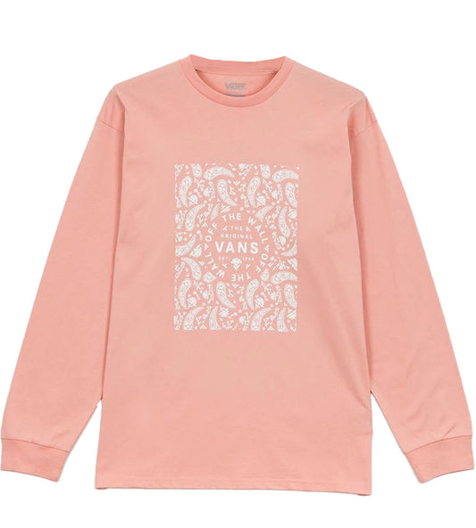 Vans Bandana Paisley Long Sleeve T-Shirt Mellow Rose