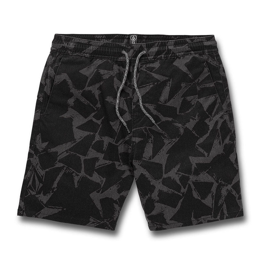 Volcom Frickin Mix Elastic Waist Short - Black