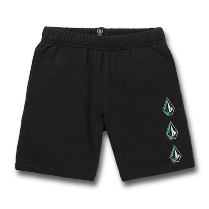 Volcom Kids Iconic Stone Fleece Short New Black
