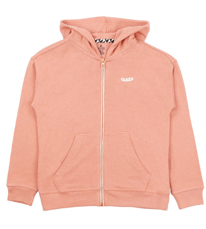 Volcom Kids' Lil Zip Fleece Hoodie Light Mauve