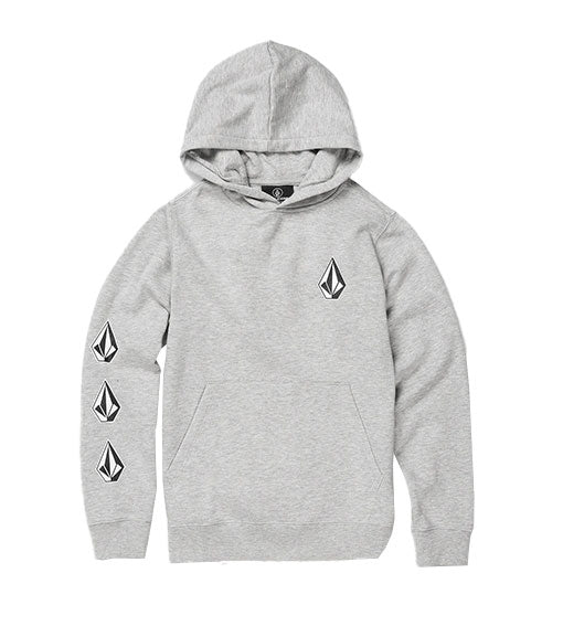 Volcom Kids’ Tots Iconic Stone Fleece Pullover Heather Grey