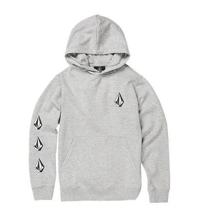 Volcom Kids’ Tots Iconic Stone Fleece Pullover Heather Grey