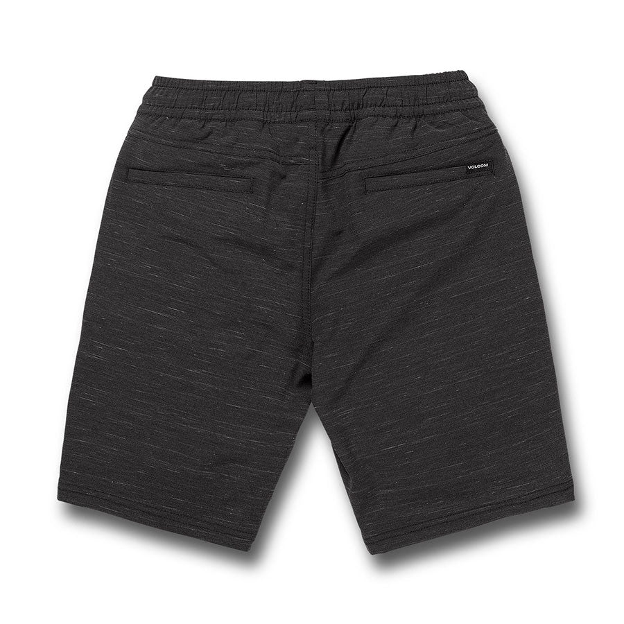Volcom Kids' Youth Understoned Elastic Waist Hybrid Short Black
