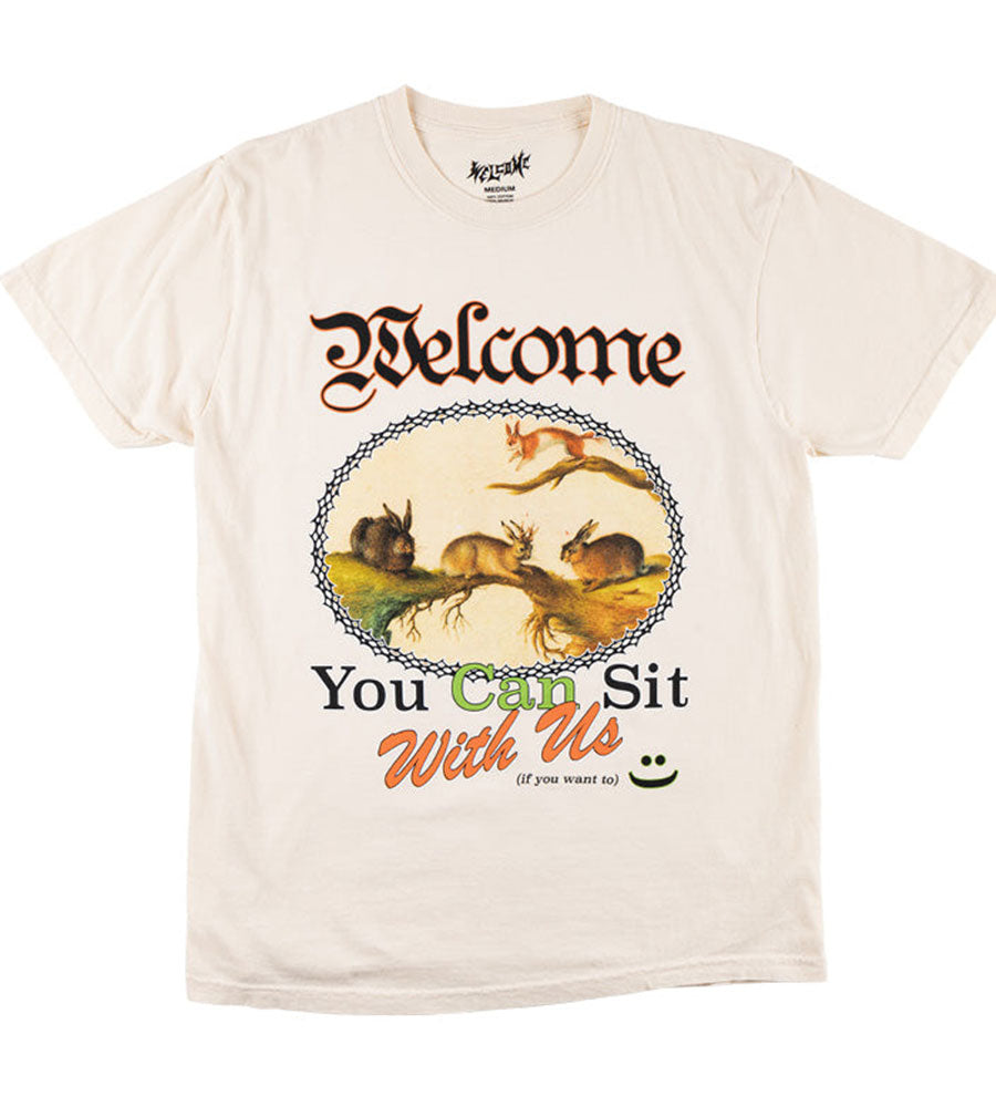 Welcome Friends Garment Dyed T-Shirt Bone