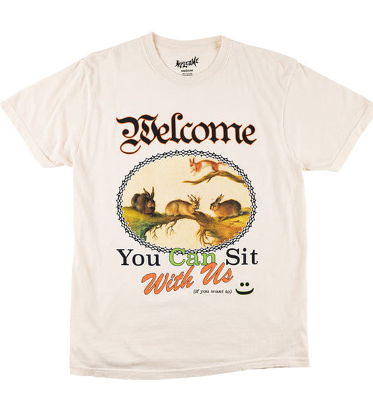 Welcome Friends Garment Dyed T-Shirt Bone